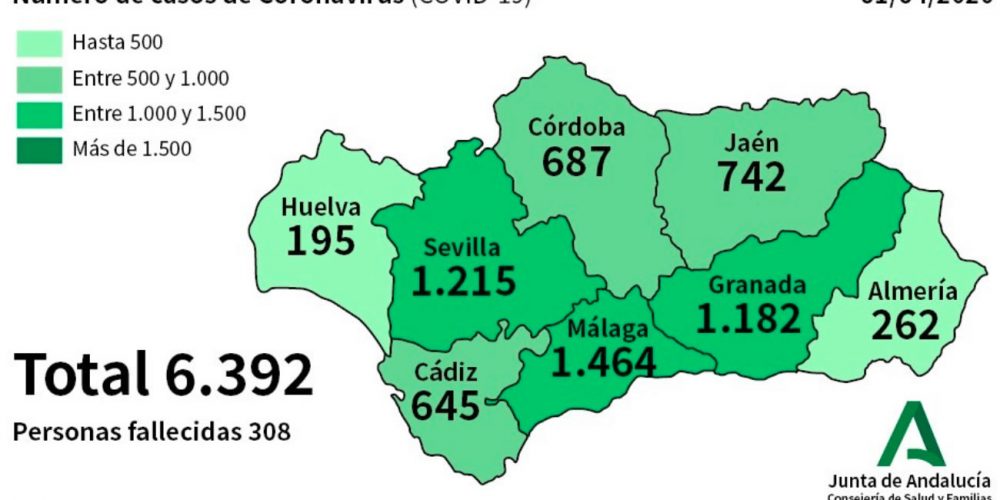 CORONAVIRUS CRISIS: 574 new cases confirmed in Andalucia, as number of deaths up by 60 in a day