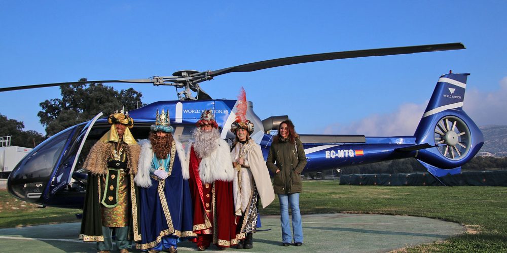 THREE KINGS: Depart by helicopter from Ascari Race Resort, Ronda